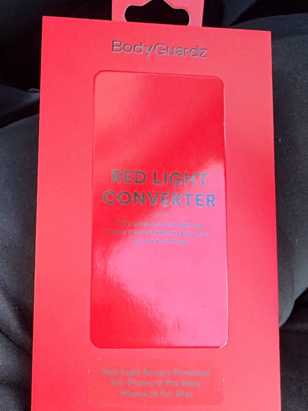 Red Light Converter Screen Protector for iPhone 17 pro max